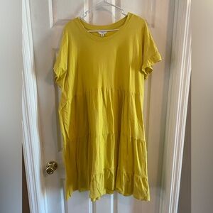Time and Tru Mustard Top